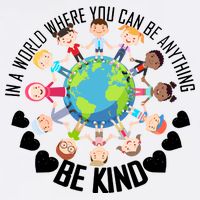 World Where You Can Be Kind Anti-Bullying Garment-Dyed Sweatshirt