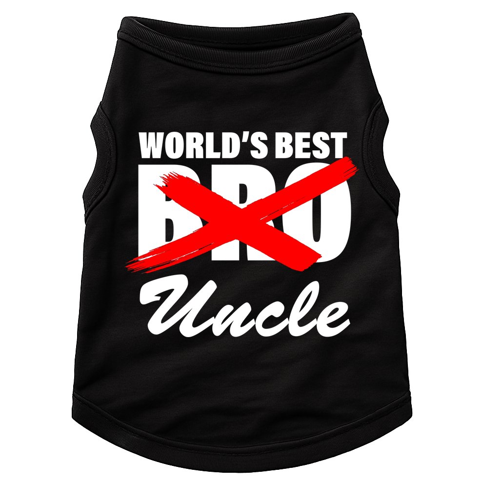 Worlds Best Bro (Uncle) Funny Doggie Tank