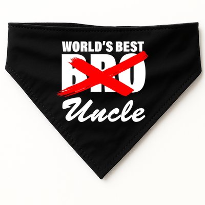 Worlds Best Bro (Uncle) Funny USA-Made Doggie Bandana