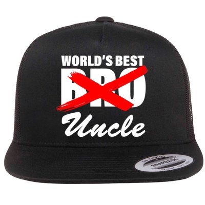 Worlds Best Bro (Uncle) Funny Flat Bill Trucker Hat