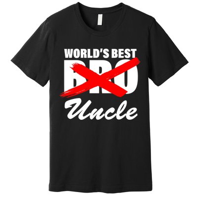 Worlds Best Bro (Uncle) Funny Premium T-Shirt