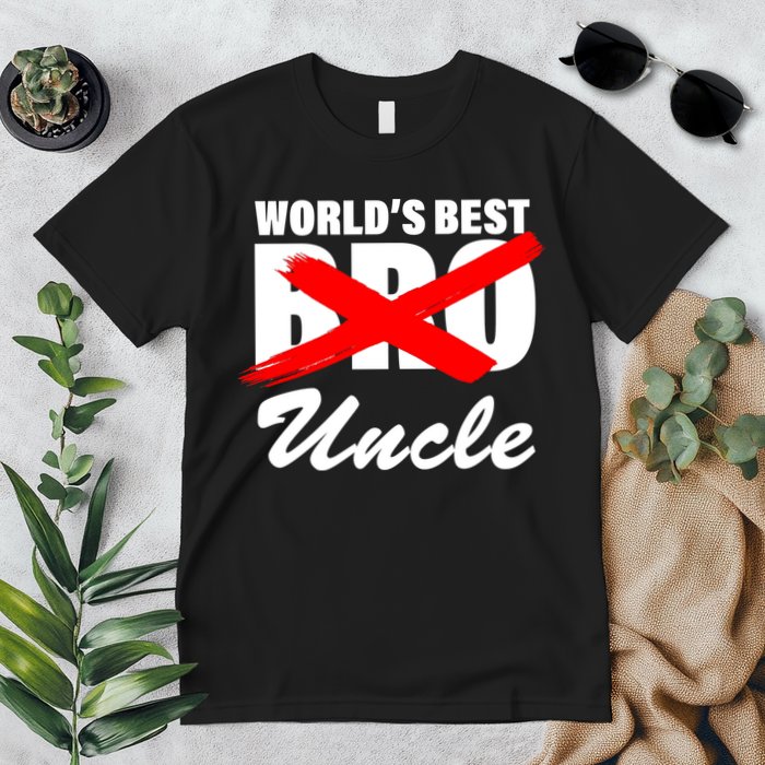 Worlds Best Bro (Uncle) Funny Premium T-Shirt