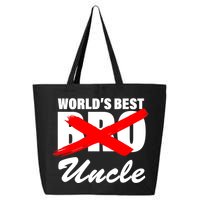 Worlds Best Bro (Uncle) Funny 25L Jumbo Tote