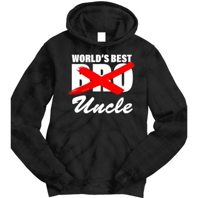 Worlds Best Bro (Uncle) Funny Tie Dye Hoodie