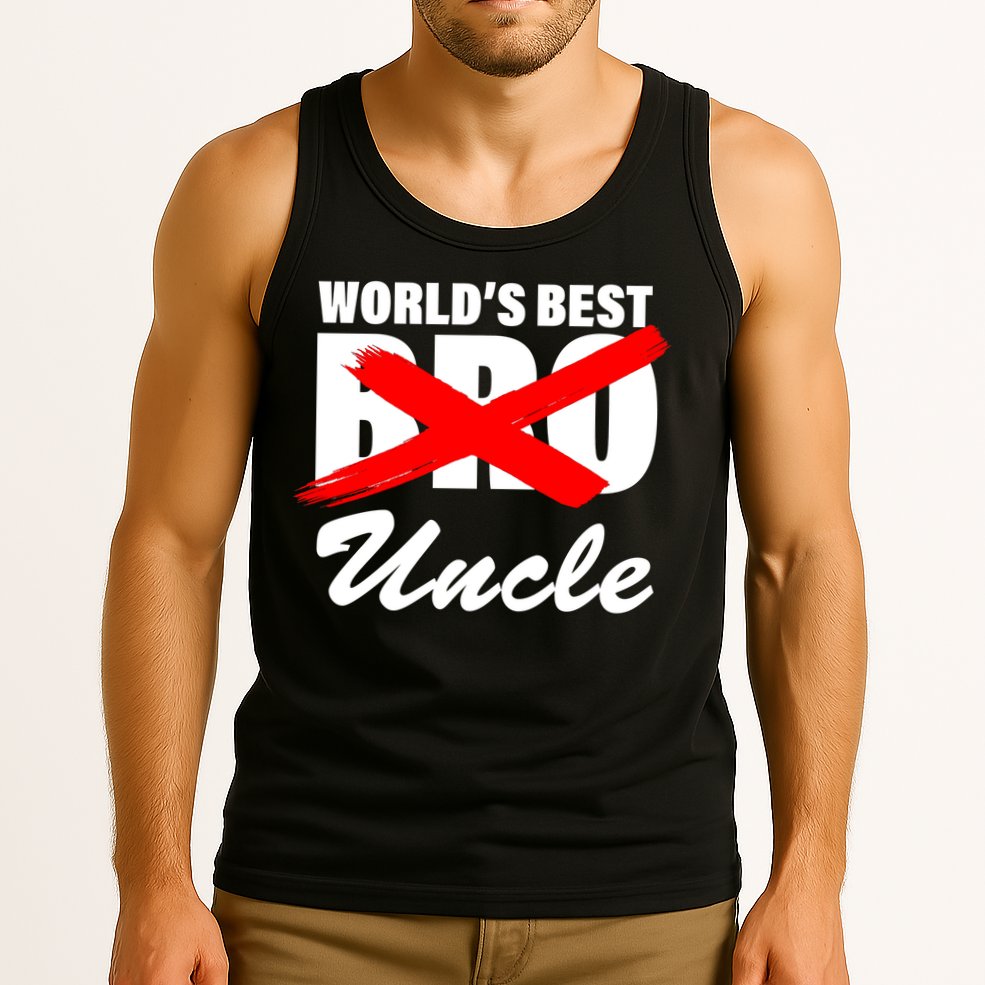 Worlds Best Bro (Uncle) Funny Tank Top