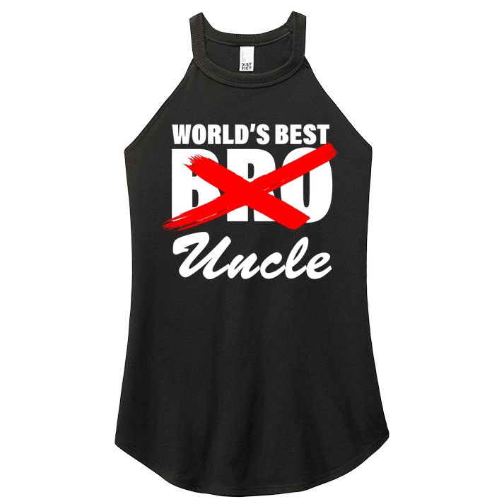 Worlds Best Bro (Uncle) Funny Women's Perfect Tri Rocker Tank