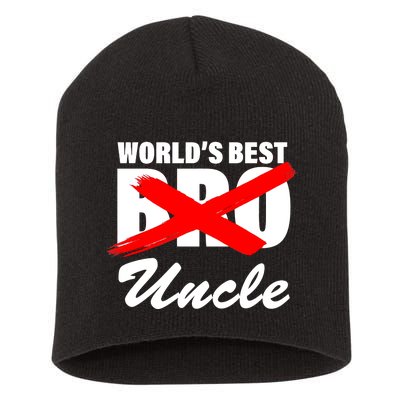 Worlds Best Bro (Uncle) Funny Short Acrylic Beanie