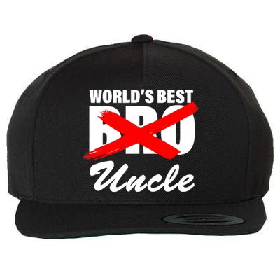 Worlds Best Bro (Uncle) Funny Wool Snapback Cap