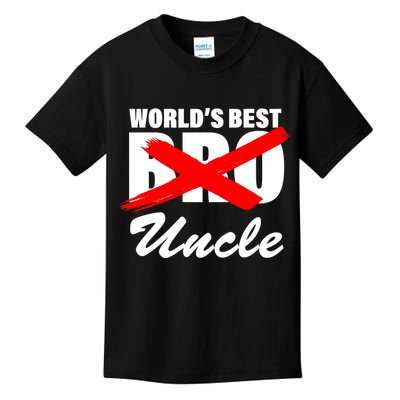 Worlds Best Bro (Uncle) Funny Kids T-Shirt