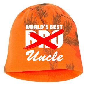 Worlds Best Bro (Uncle) Funny Kati - Camo Knit Beanie