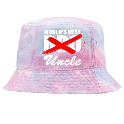 Worlds Best Bro (Uncle) Funny Tie-Dyed Bucket Hat