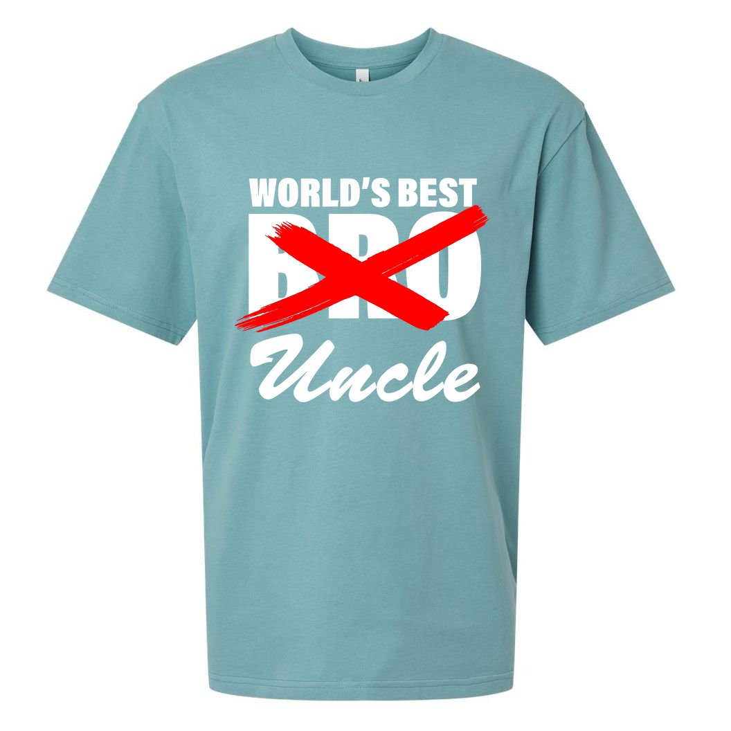 Worlds Best Bro (Uncle) Funny Sueded Cloud Jersey T-Shirt