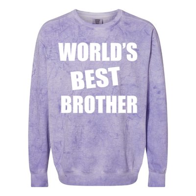 World's Best Brother Colorblast Crewneck Sweatshirt