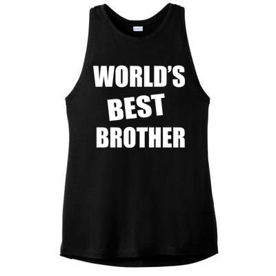 World's Best Brother Ladies PosiCharge Tri-Blend Wicking Tank