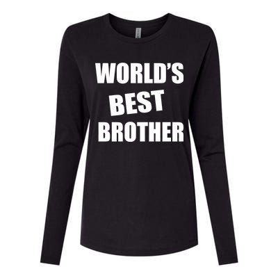 World's Best Brother Womens Cotton Relaxed Long Sleeve T-Shirt