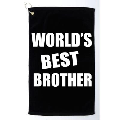 World's Best Brother Golf Towel