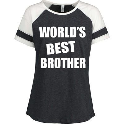 World's Best Brother Enza Ladies Jersey Colorblock Tee