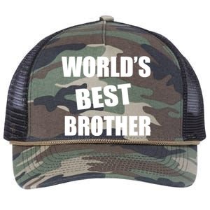 World's Best Brother Retro Rope Trucker Hat Cap