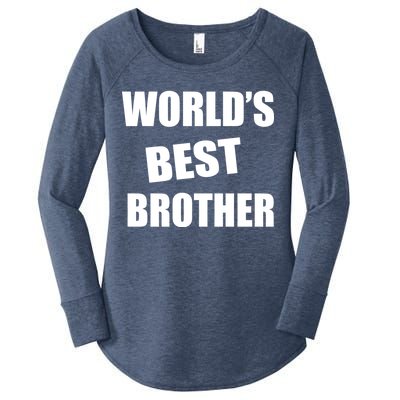 World's Best Brother Women's Perfect Tri Tunic Long Sleeve Shirt