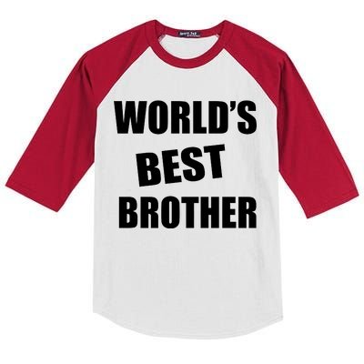 World's Best Brother Kids Colorblock Raglan Jersey