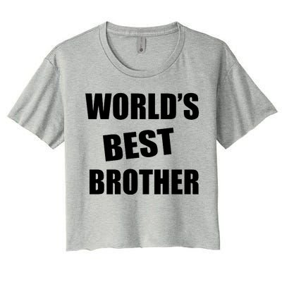 World's Best Brother Women's Crop Top Tee