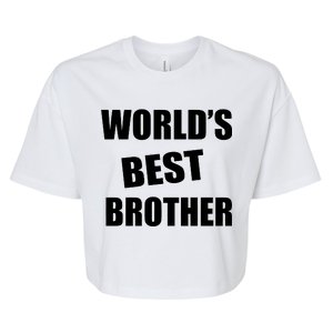 World's Best Brother Bella+Canvas Jersey Crop Tee