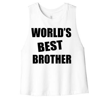 World's Best Brother Women's Racerback Cropped Tank