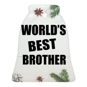 World's Best Brother Ceramic Bell Ornament