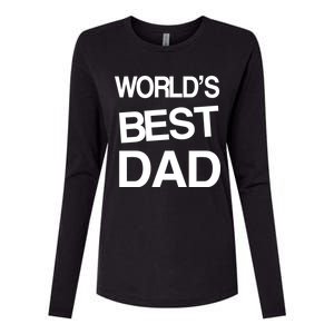 World's Best Dad Womens Cotton Relaxed Long Sleeve T-Shirt