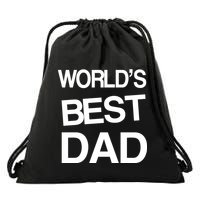 World's Best Dad Drawstring Bag