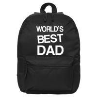 World's Best Dad 16 in Basic Backpack