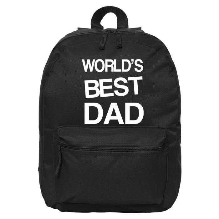World's Best Dad 16 in Basic Backpack