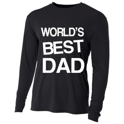 World's Best Dad Cooling Performance Long Sleeve Crew