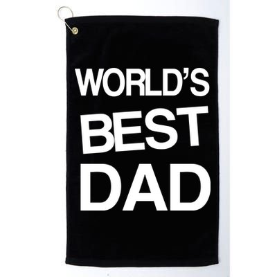 World's Best Dad Platinum Collection Golf Towel