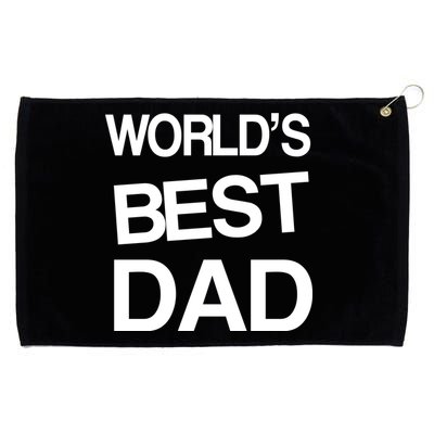 World's Best Dad Grommeted Golf Towel