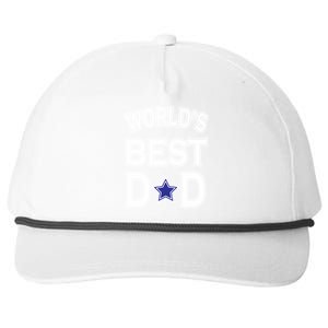 World's Best Dad Dallas Football Snapback Five-Panel Rope Hat