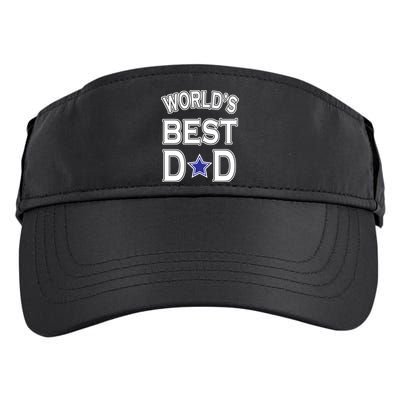 World's Best Dad Dallas Football Adult Drive Performance Visor
