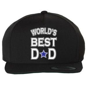 World's Best Dad Dallas Football Wool Snapback Cap