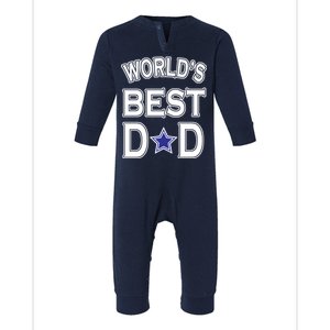 World's Best Dad Dallas Football Infant Fleece One Piece