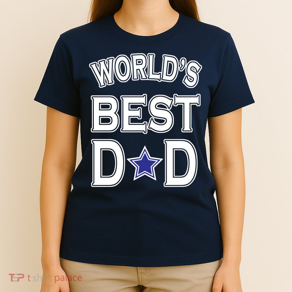 World's Best Dad Dallas Football T-Shirt