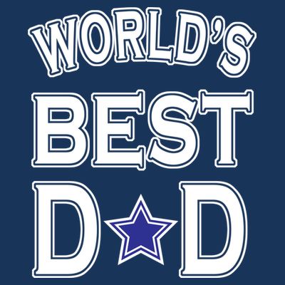 World's Best Dad Dallas Football T-Shirt