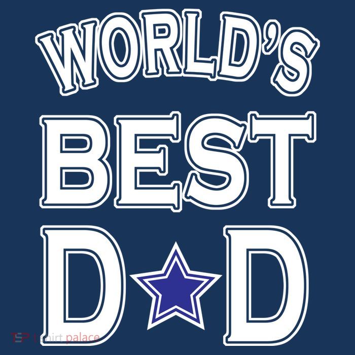 World's Best Dad Dallas Football T-Shirt
