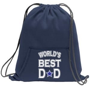 World's Best Dad Dallas Football Sweatshirt Cinch Pack Bag