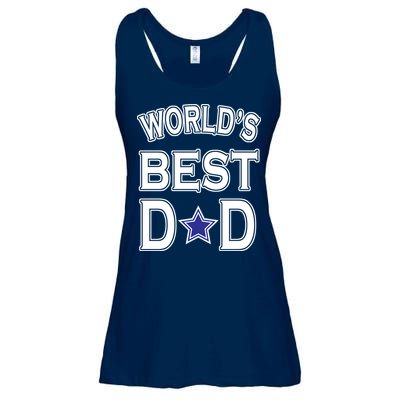 World's Best Dad Dallas Football Ladies Essential Flowy Tank