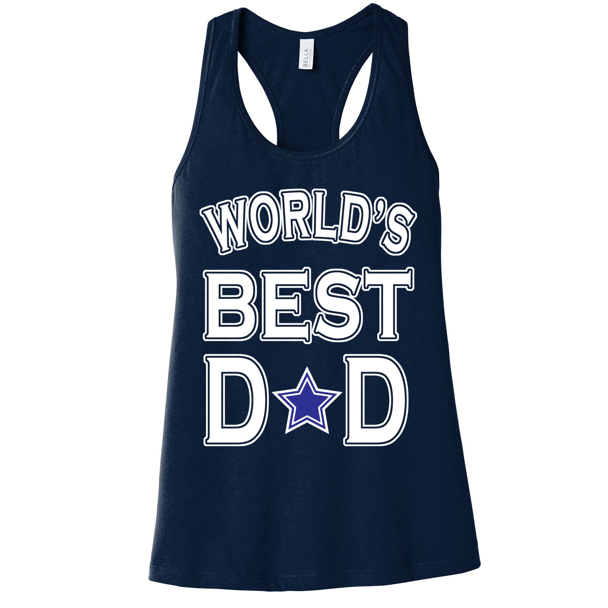 World's Best Dad Dallas Football Womens Tank Top