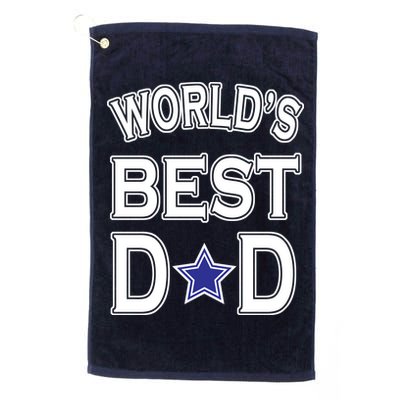 World's Best Dad Dallas Football Golf Towel