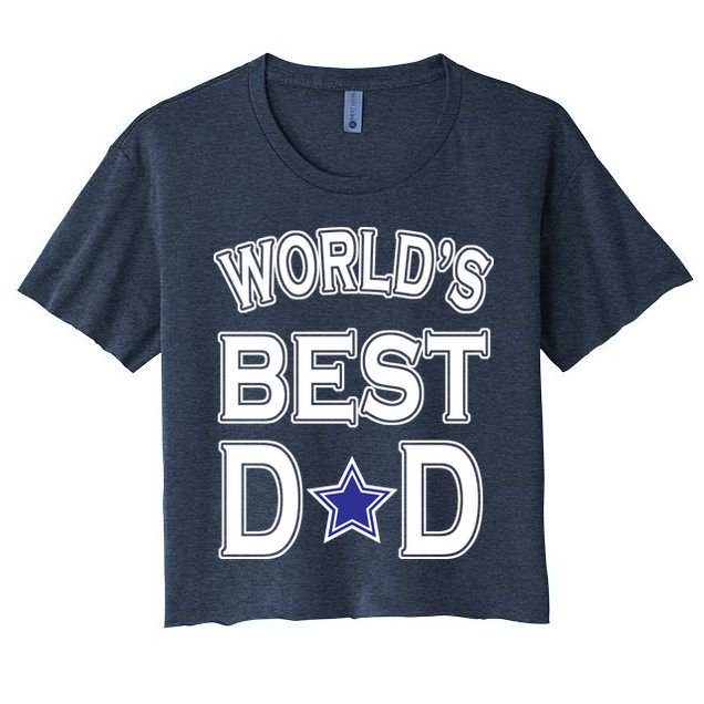 World's Best Dad Dallas Football Crop Top