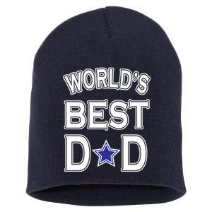 World's Best Dad Dallas Football Short Acrylic Beanie