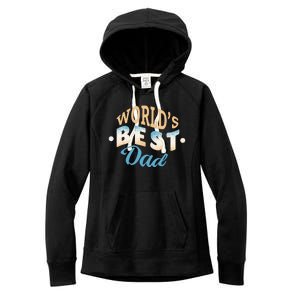 World's Best Dad Wave Women's Fleece Hoodie