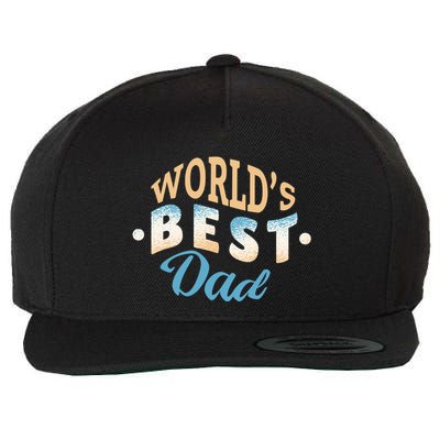 World's Best Dad Wave Wool Snapback Cap